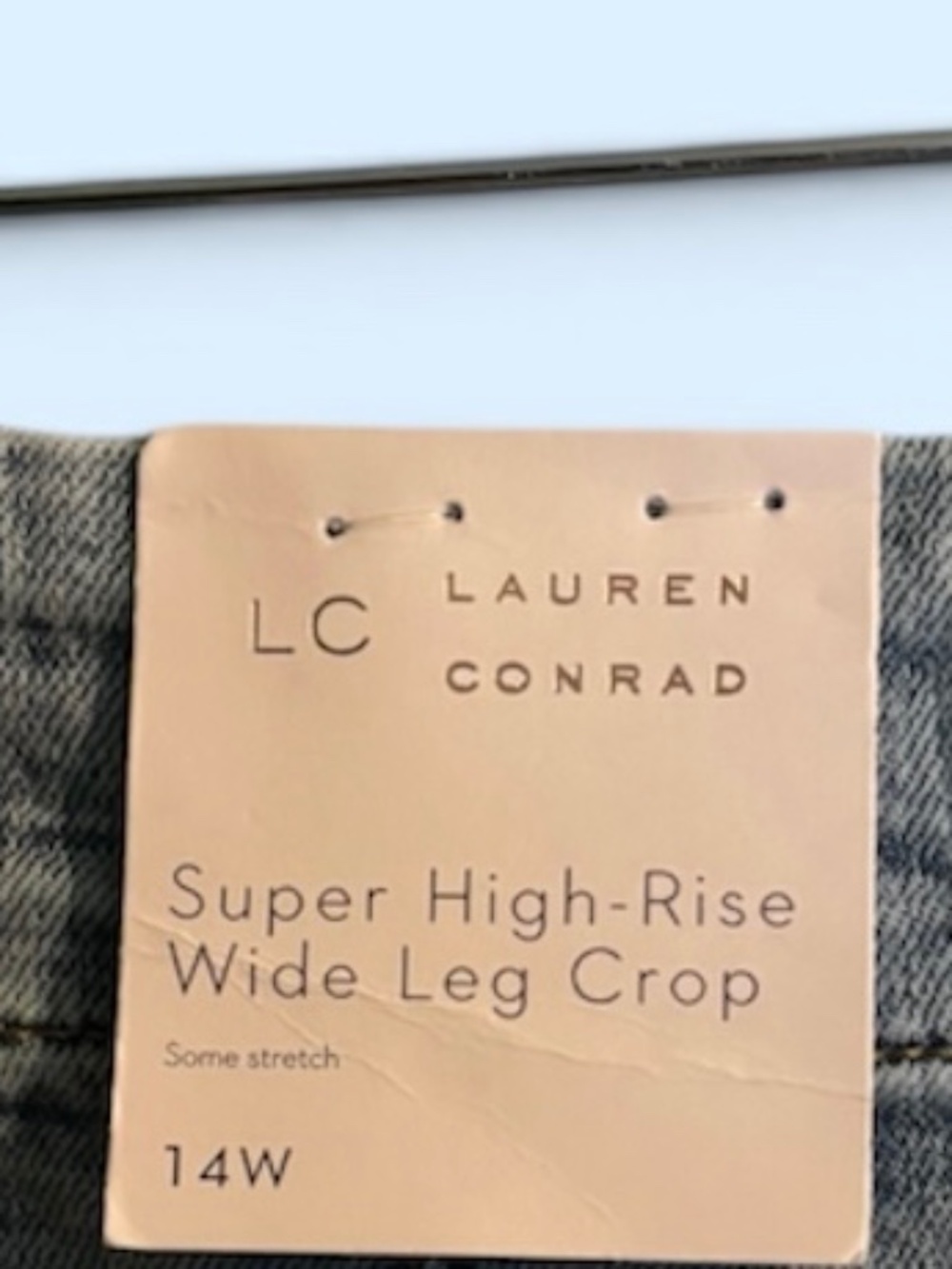 LC LAUREN CONRAD Super High-Rise Wide Leg Crop - Picture 3 of 4